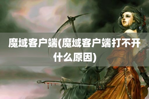 魔域客户端(魔域客户端打不开什么原因)