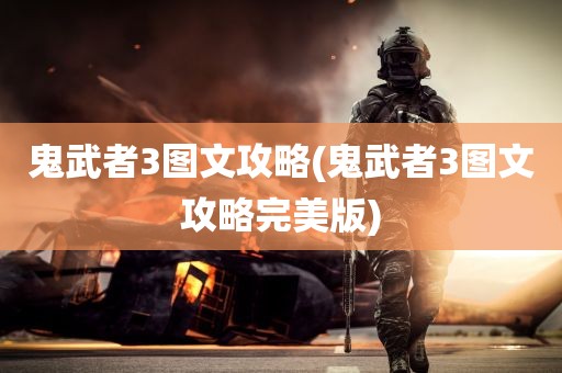 鬼武者3图文攻略(鬼武者3图文攻略完美版)