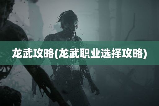 龙武攻略(龙武职业选择攻略)