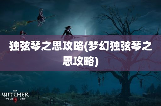 独弦琴之思攻略(梦幻独弦琴之思攻略)