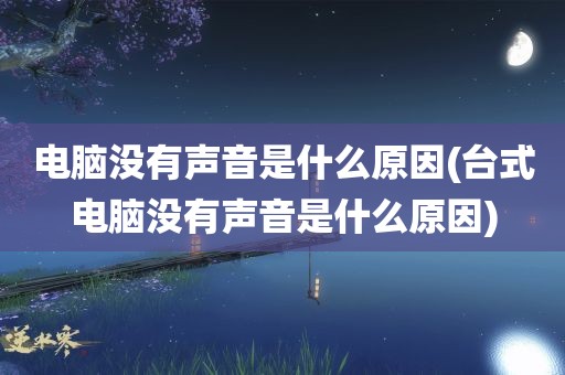 电脑没有声音是什么原因(台式电脑没有声音是什么原因)