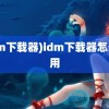 (idm下载器)idm下载器怎么使用