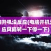 电脑开机没反应(电脑开机没反应风扇转一下停一下)