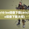 win10 iso镜像下载(win10iso镜像下载太慢)