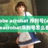 adobe acrobat 序列号(adobeacrobat序列号怎么看)