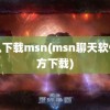 怎么下载msn(msn聊天软件官方下载)