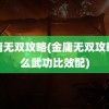 金庸无双攻略(金庸无双攻略什么武功比效配)