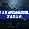 魔兽世界成就攻略(魔兽世界3万成就攻略)